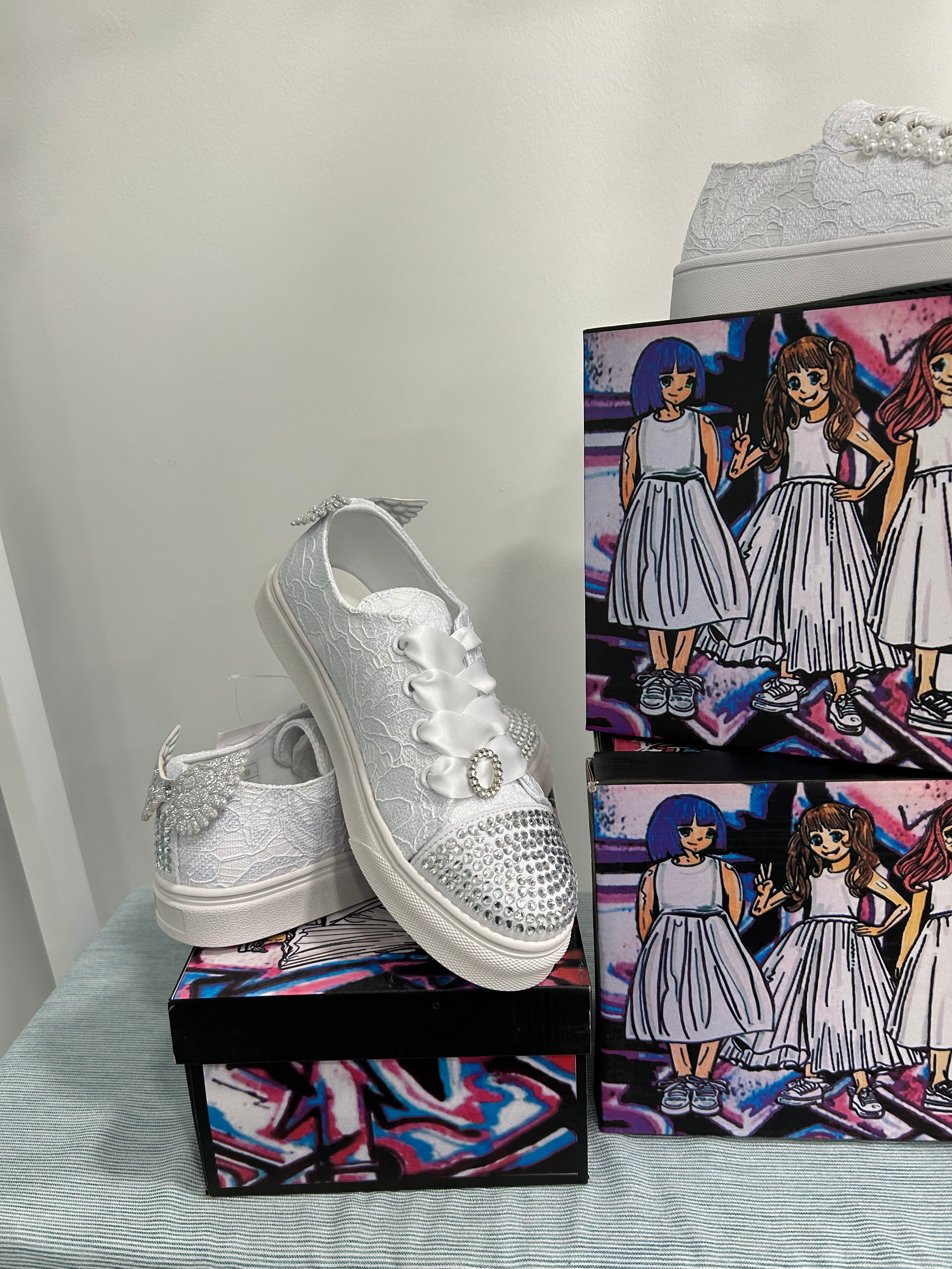 Girls Elsa Communion Trainer