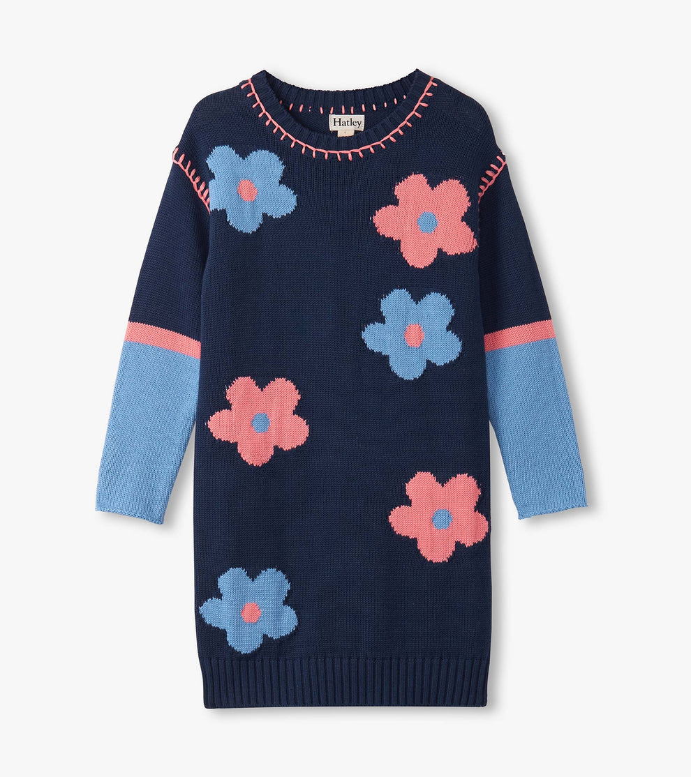 Hatley Girls Knit Flower Dress