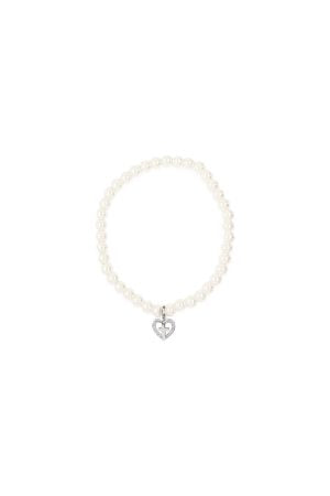Girls First Holy Communion Heart Cross Bracelet