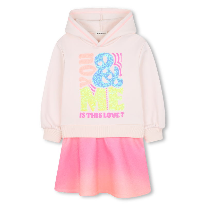 Billieblush Peach Sequin Sweater Dress