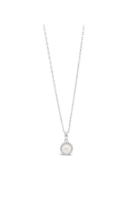 Girls Silver and Pearl Pendant HCP223
