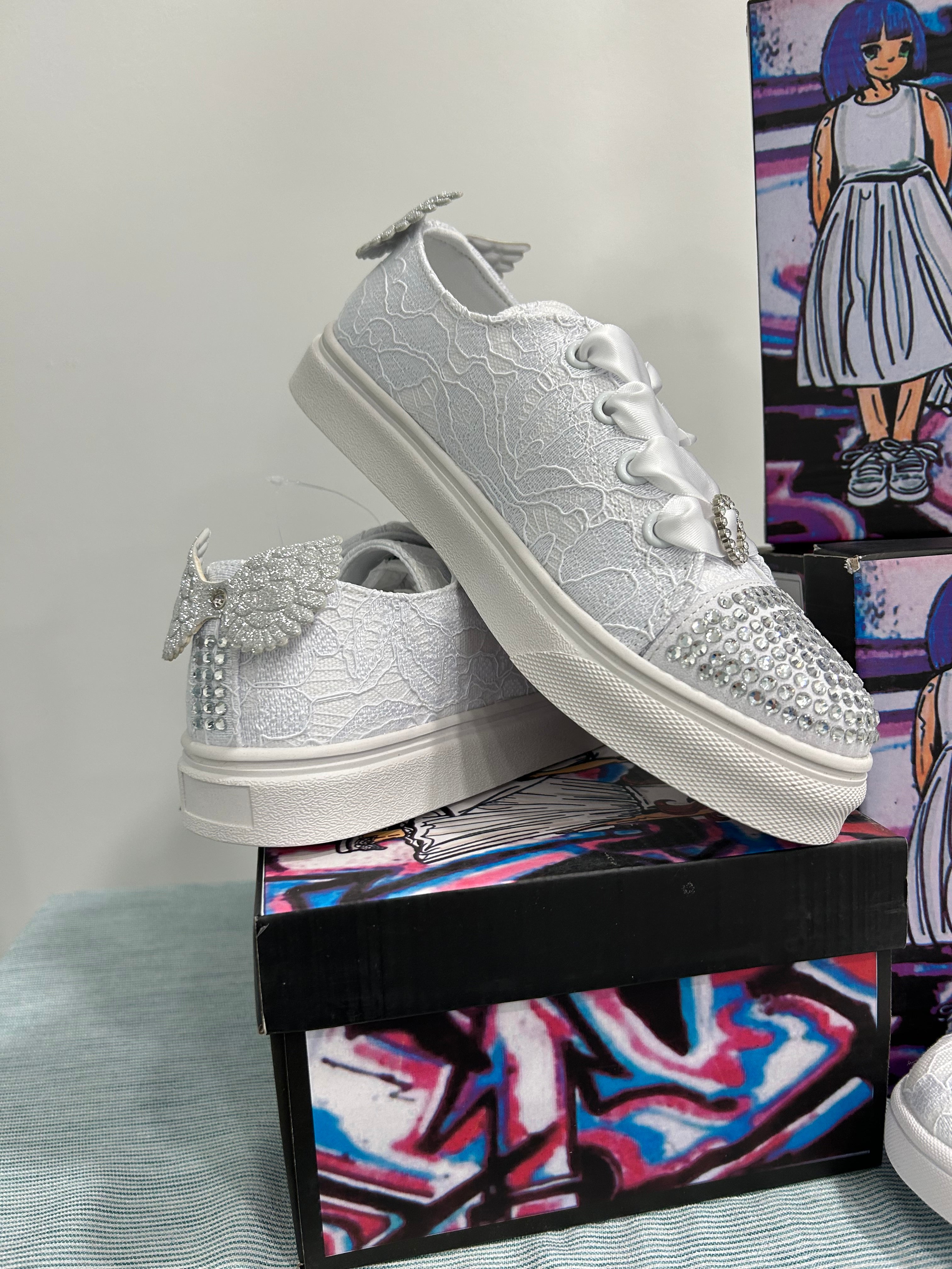 Girls Elsa Communion Trainer