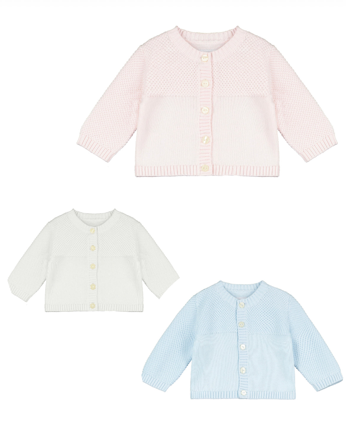 Emile et Rose Cardigan- Choose Pink, Blue, White