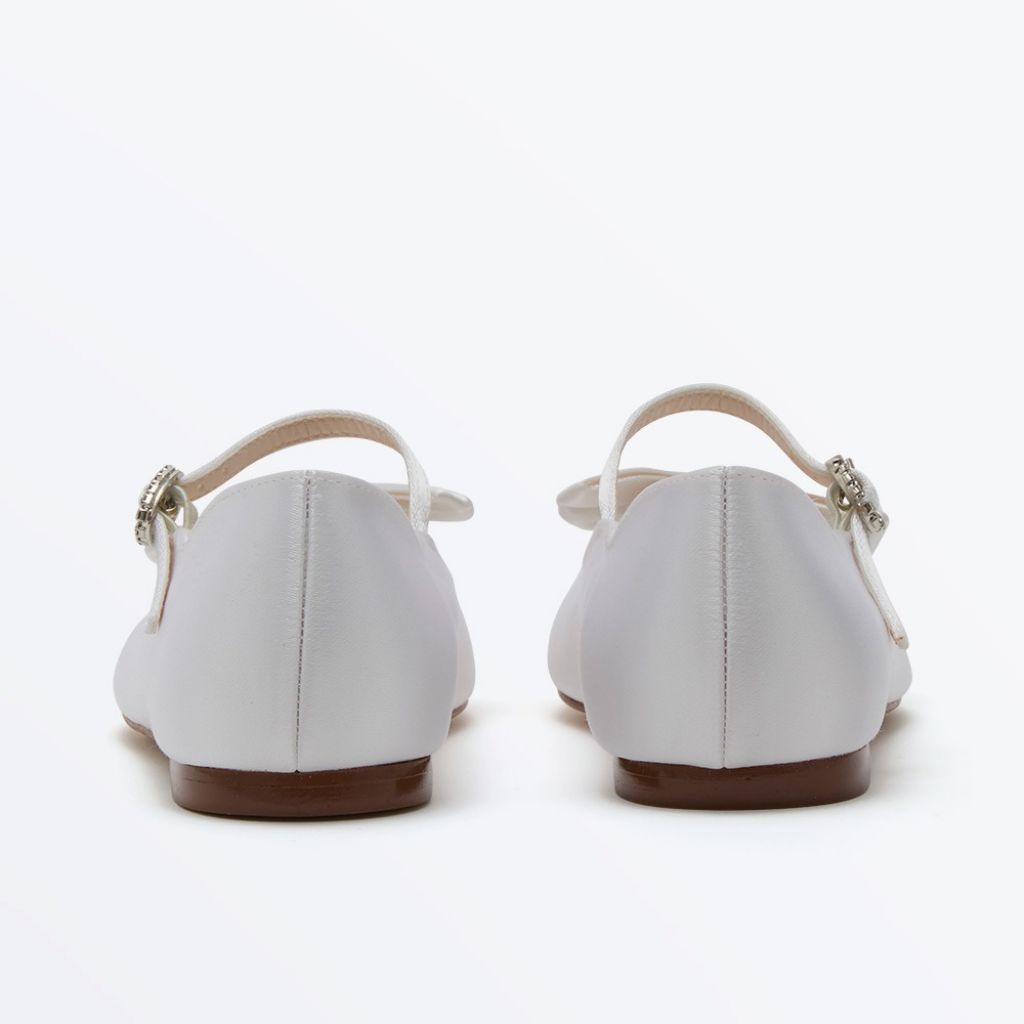 Rainbow Club White Bow Communion Shoe