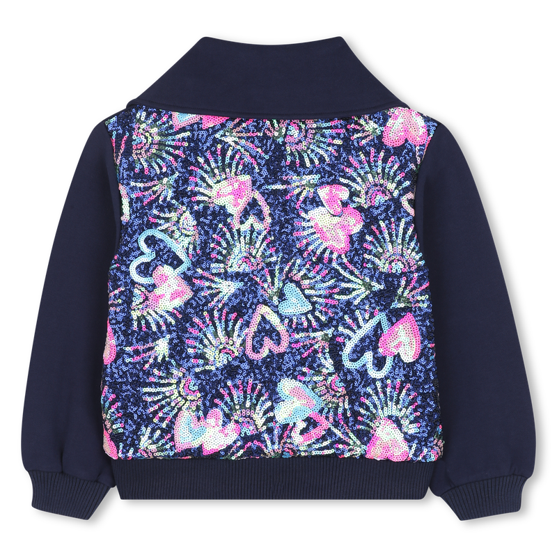 Billieblush Girls Navy Sequin Jacket ZU21605