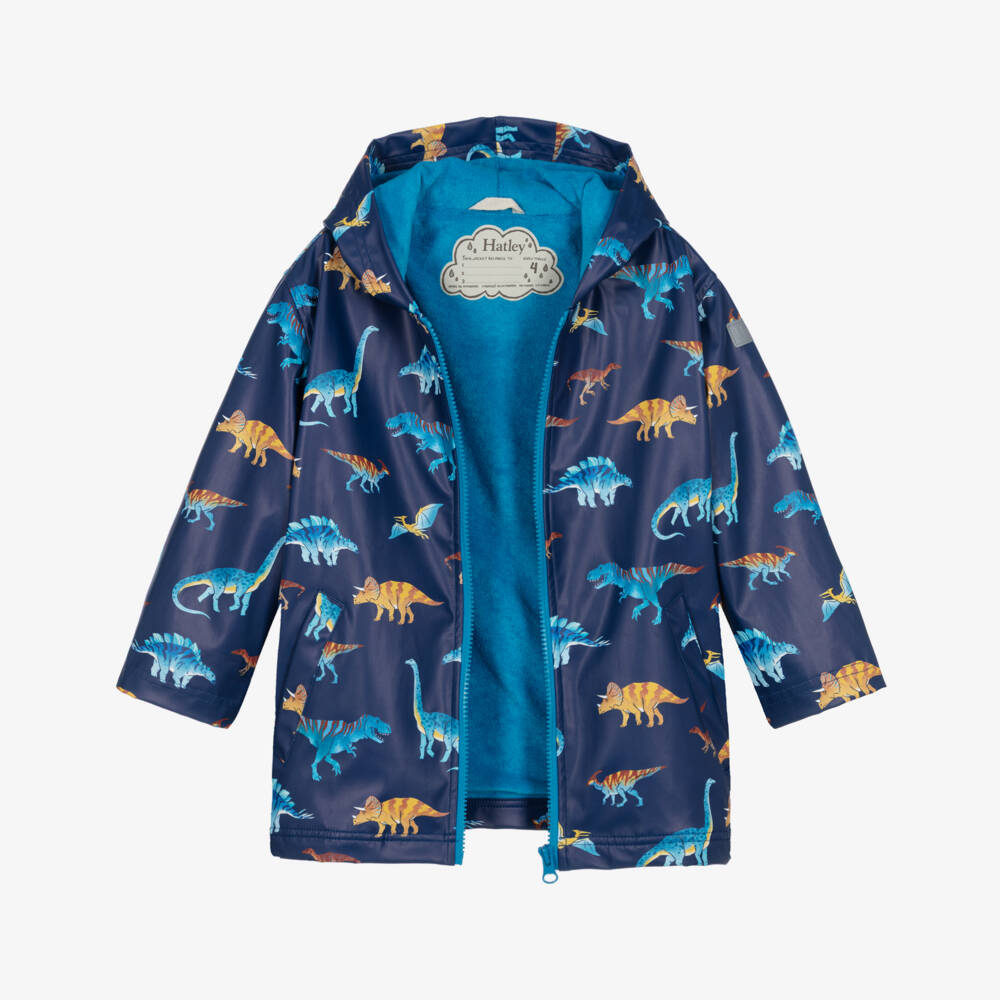 Hatley Boys Navy Dino Coat