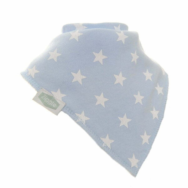 Ziggle Baby Blue Star Bib