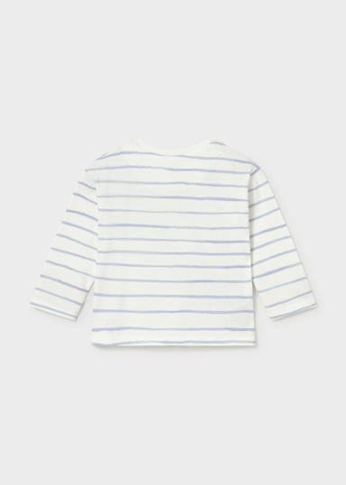 Mayoral Younger Boys Long Sleeve Stripe Cars T-Shirt
