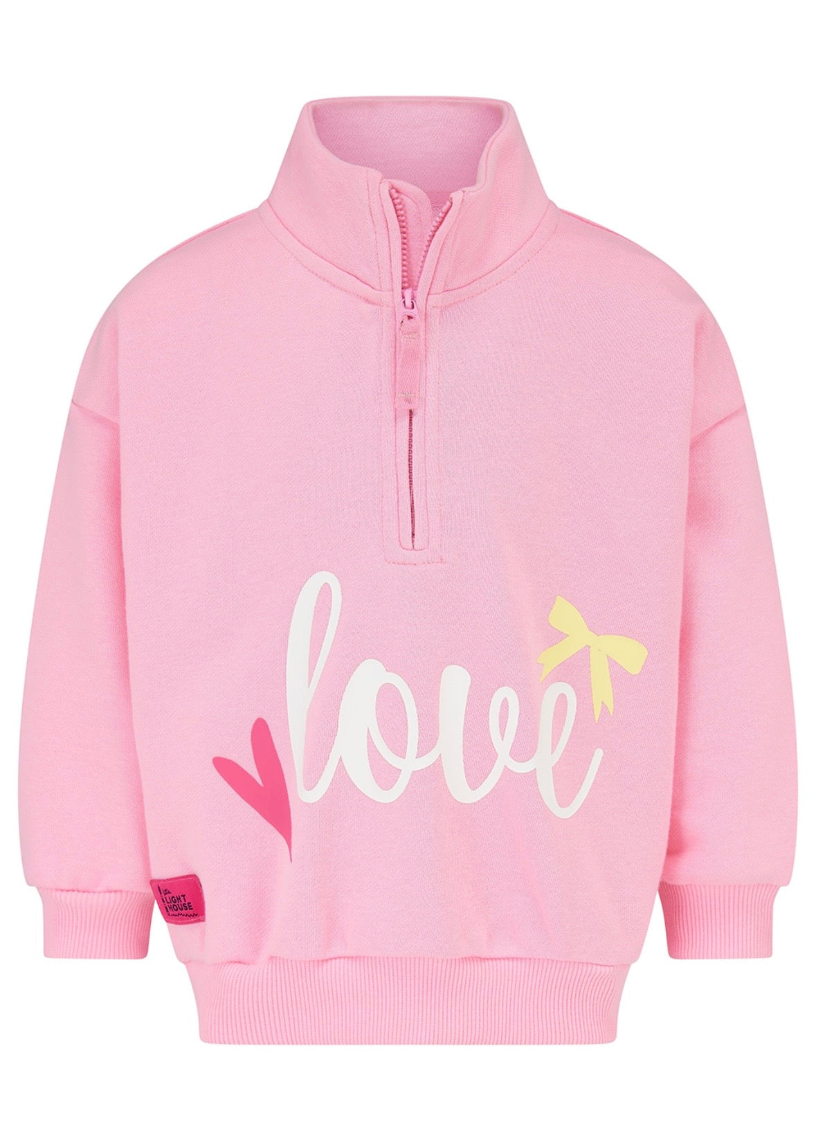 Lighthouse Luna Pink Half Zip Fleece