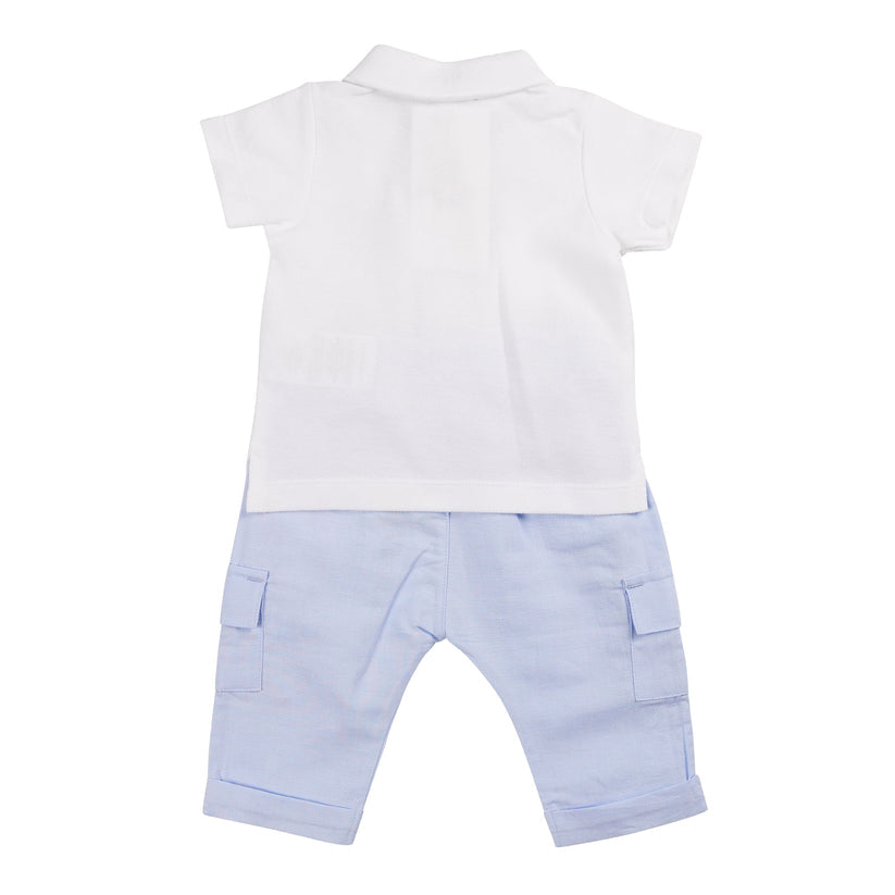 Mintini Baby Boy Blue Trouser Outfit