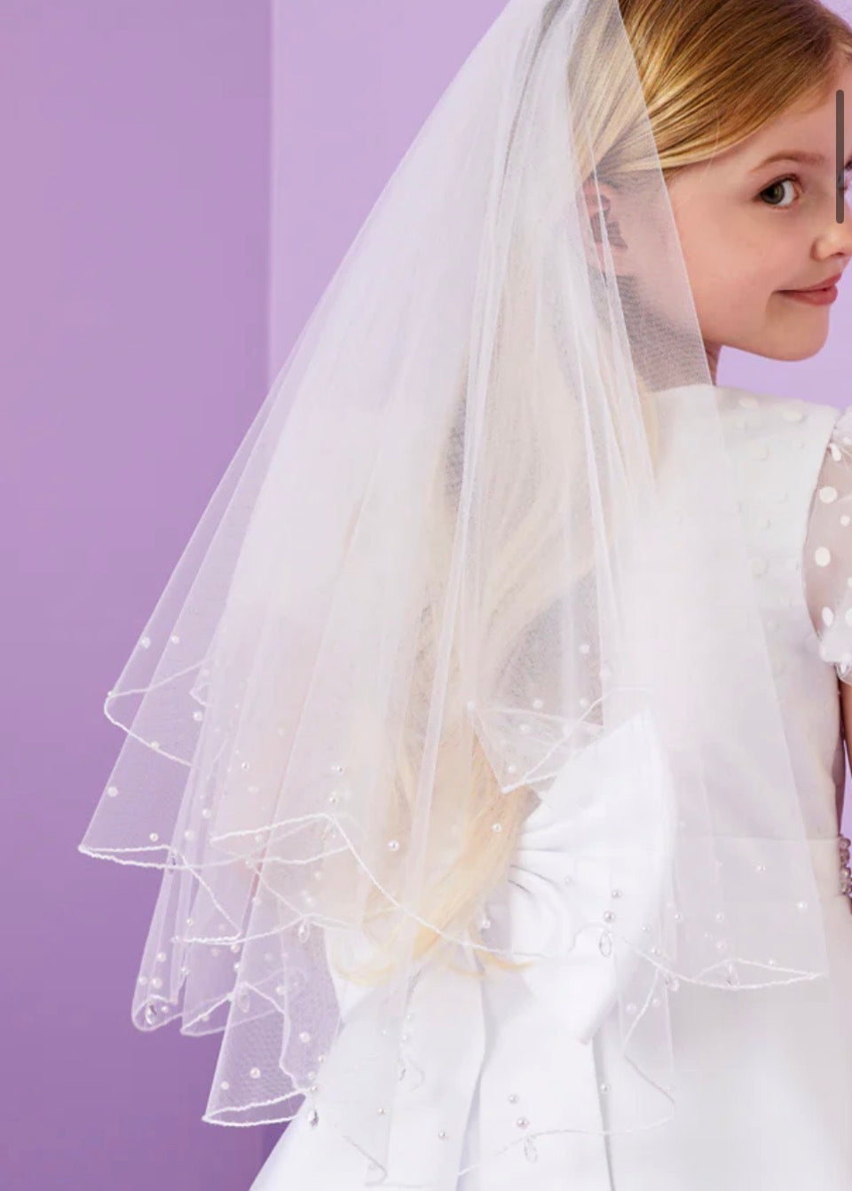White Communion Veil- Zara