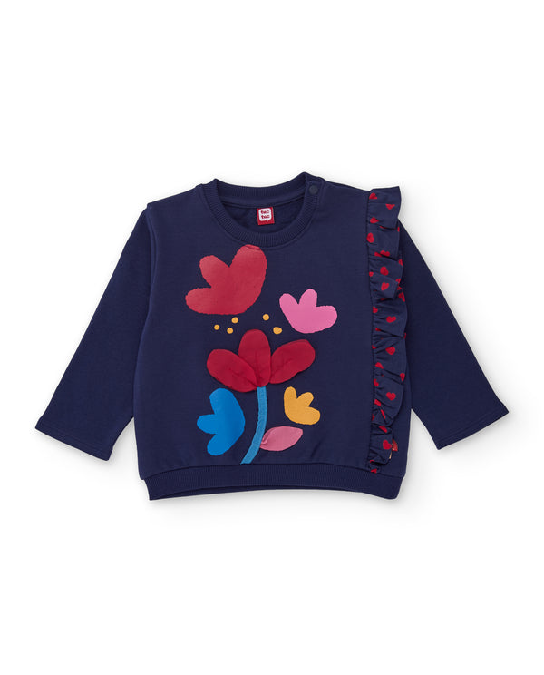 Tuc Tuc  Girls Heart Print Sweatshirt Legging Set
