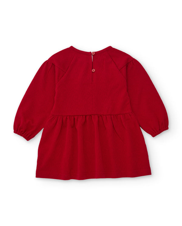 Tuc Tuc Girls Red Dress with Floral Detail