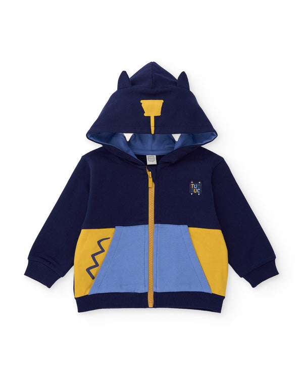 Tuc Tuc Boys Set With Hooded Sweatshirt Featuring Ears And Trousers