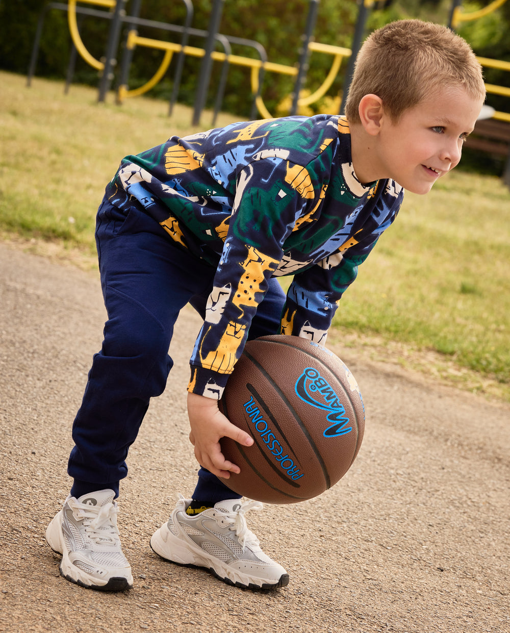 Tuc Tuc Boys Set With Tiger-Design Sweater And Matching Trousers