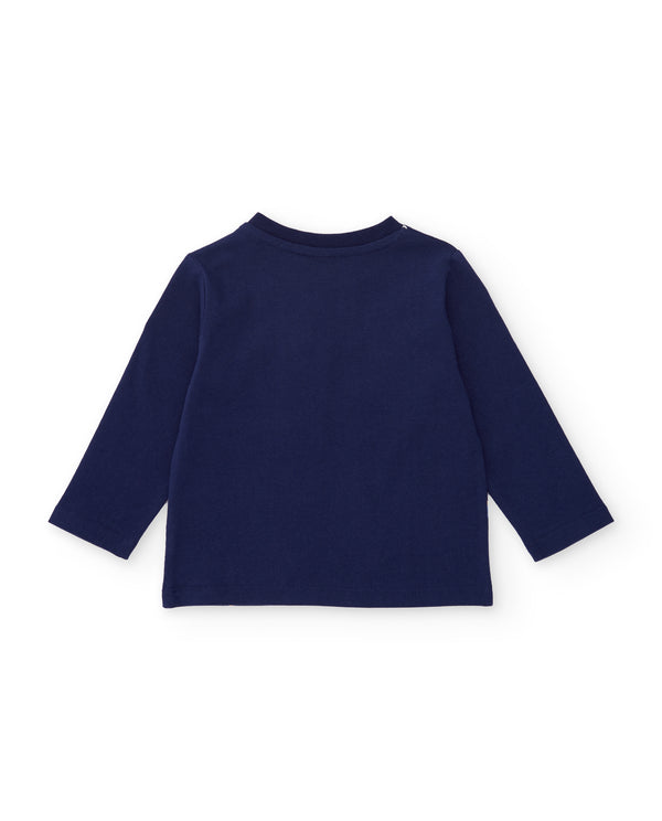 Tuc Tuc Boys Knit Long Sleeved T-Shirt With Print.