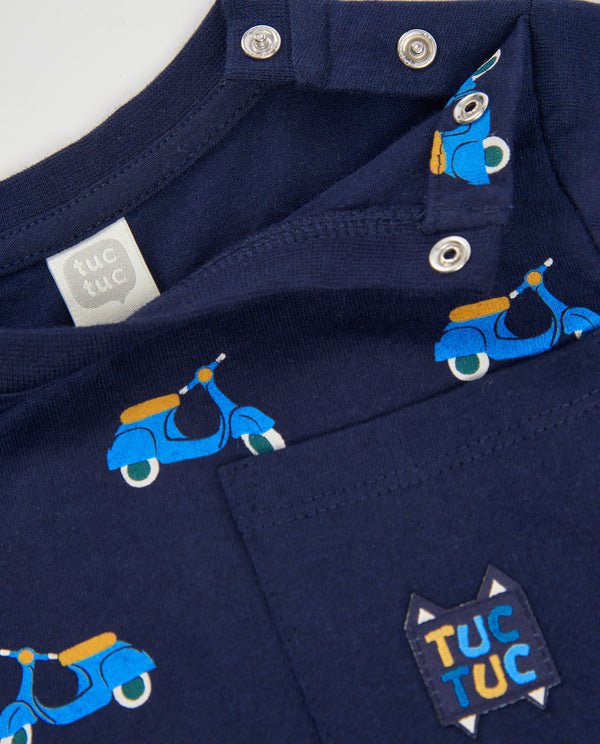 Tuc Tuc Boys Knit Long Sleeved T-Shirt With Print.