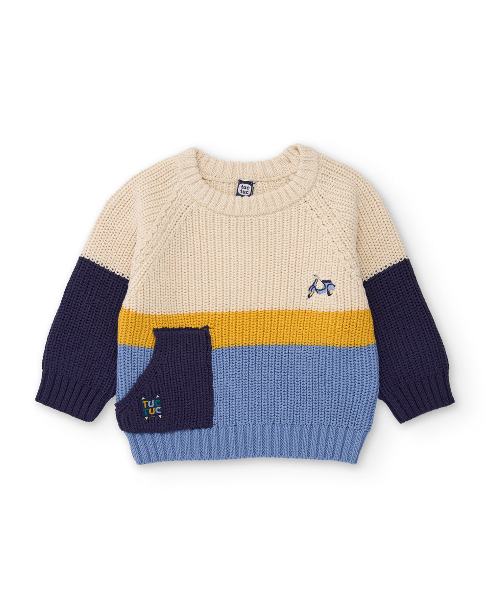 Tuc Tuc Boys Knitted Sweater With Colour Block
