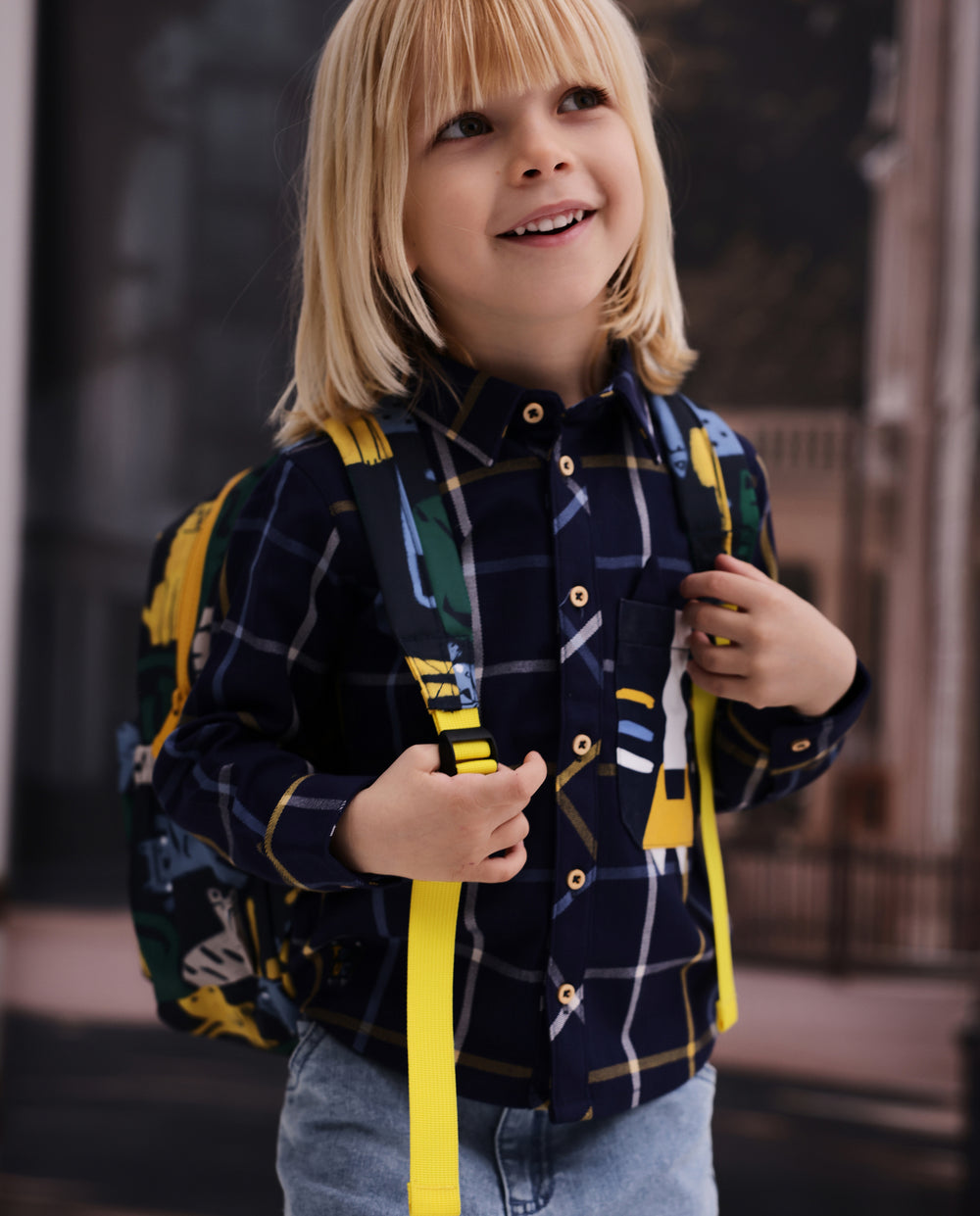 Tuc Tuc Boys Navy Check Shirt