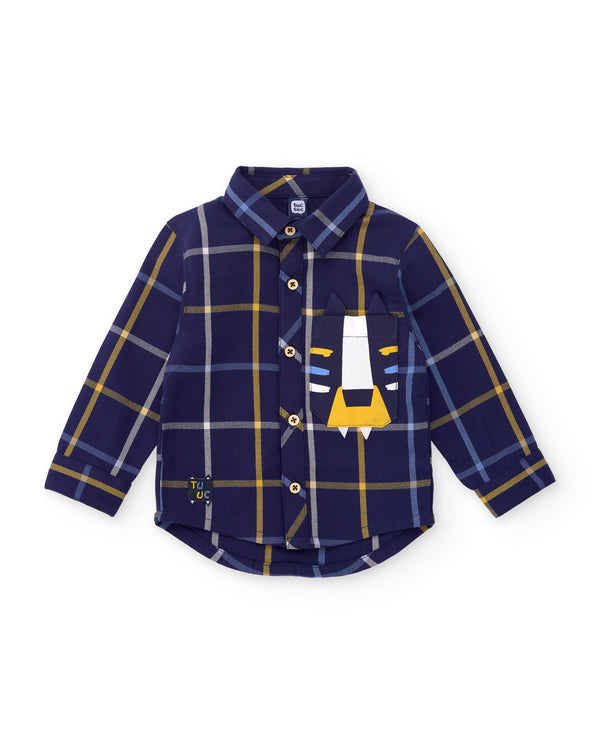 Tuc Tuc Boys Navy Check Shirt