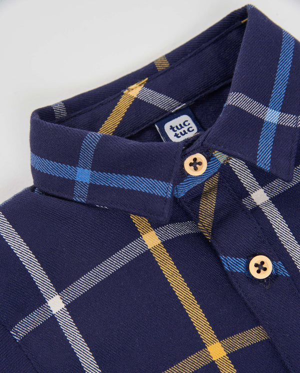Tuc Tuc Boys Navy Check Shirt