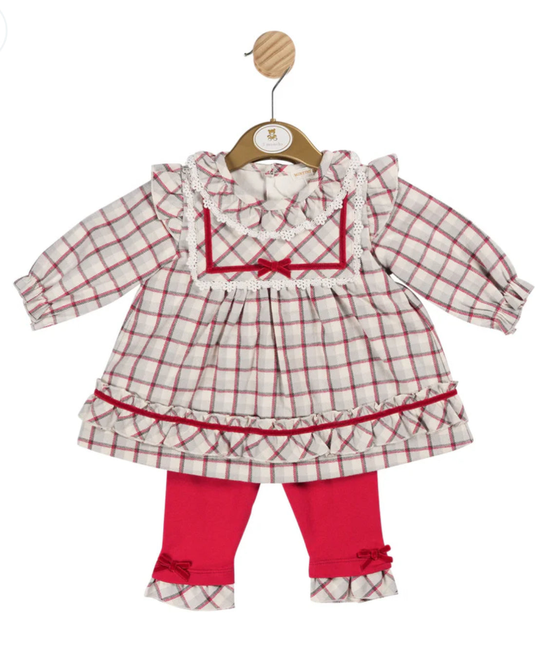 Younger Girls Red Check Outfit