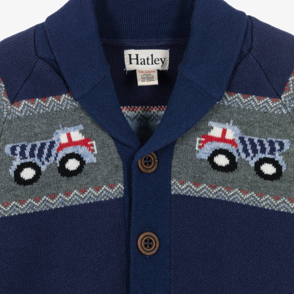 Hatley Boys Trucks Knit Sweater