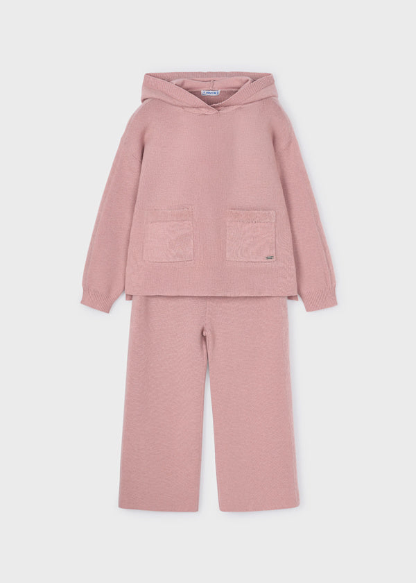 Mayoral Girls Pink Knit Co Ord