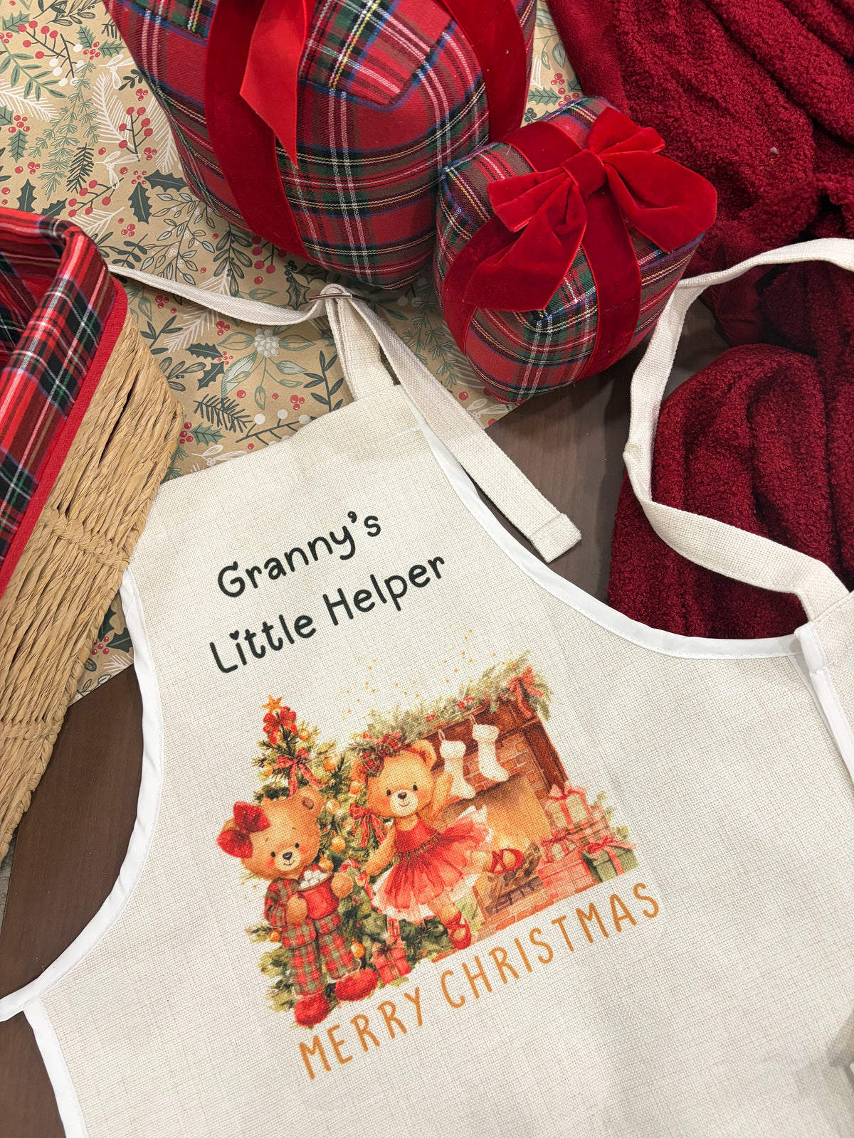 Personalised Childs Christmas Apron