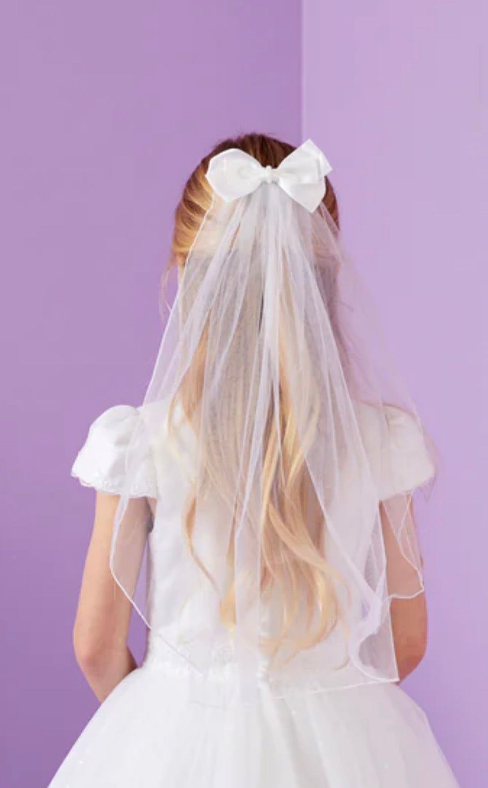 White Communion Veil- Fallon