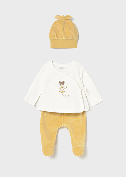 Mayoral Newborn 3 Piece Set With Hat 2559 070