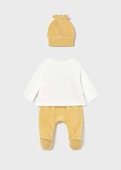 Mayoral Newborn 3 Piece Set With Hat 2559 070
