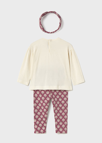 Mayoral Baby Girl Legging Set With Headband 2744 012