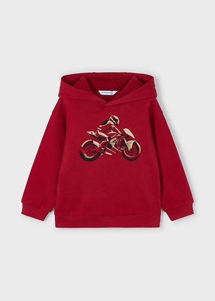 Mayoral Boys Red Bike Hoodie