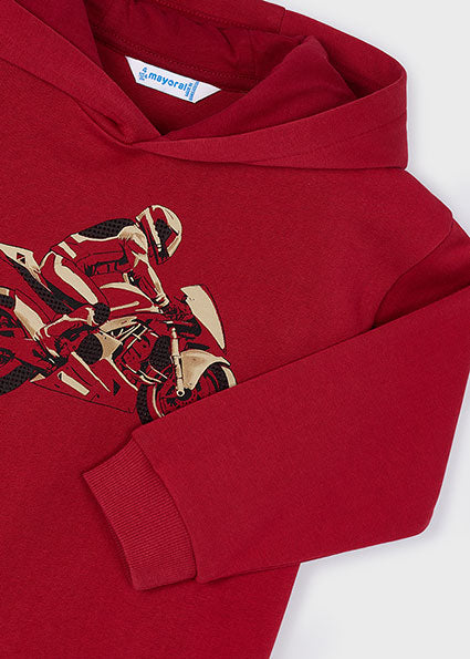 Mayoral Boys Red Bike Hoodie