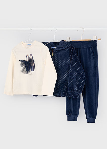 Mayoral Navy 3 Piece Tracksuit 4892 061