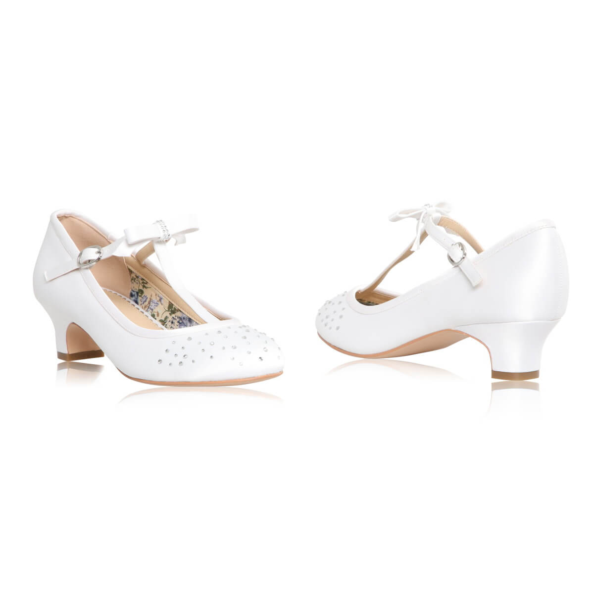 Vickie Communion Shoe White