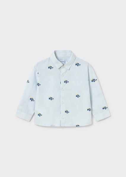 Mayoral Younger Boys Car Print Shirt