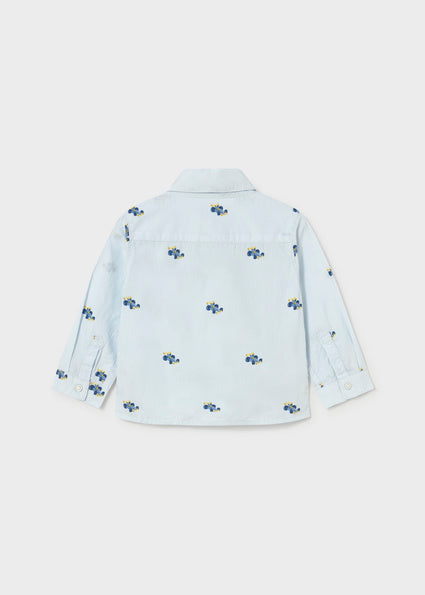 Mayoral Younger Boys Car Print Shirt