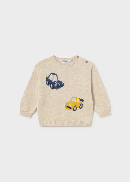 Mayoral Younger Boys Race Car Knit Sweater