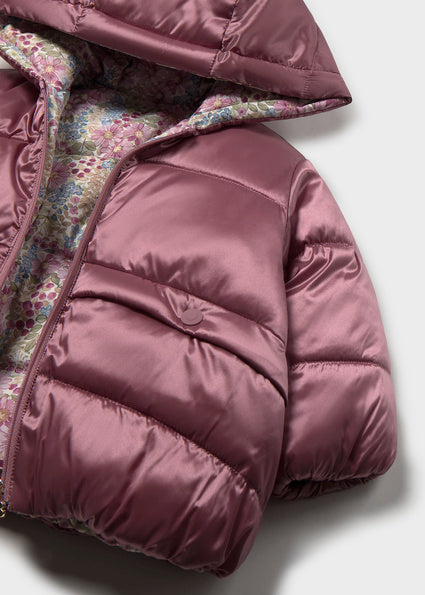 Mayoral Younger Girls Floral Reversible Coat