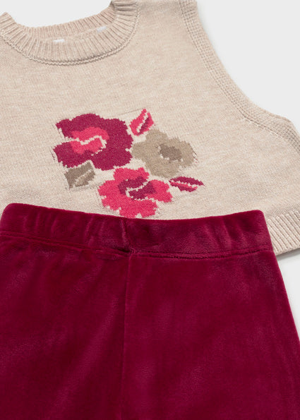 Mayoral Younger Girls Knit Sweater 3 Piece Outfit