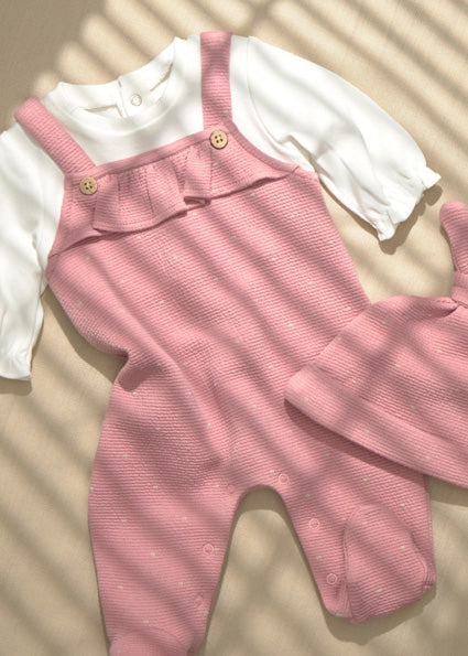 Mayoral Newborn Dungarees With Hat