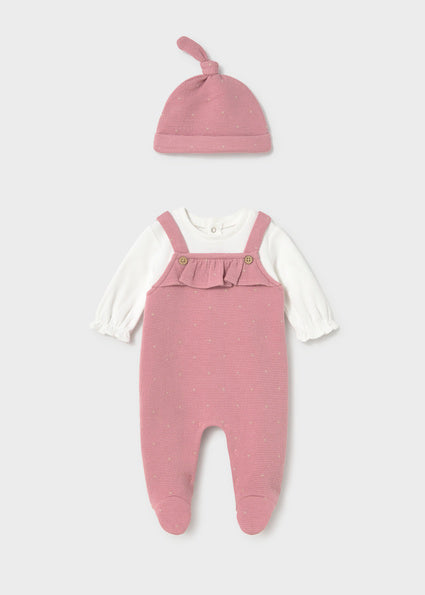 Mayoral Newborn Dungarees With Hat