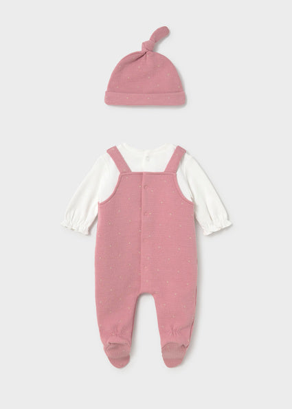 Mayoral Newborn Dungarees With Hat