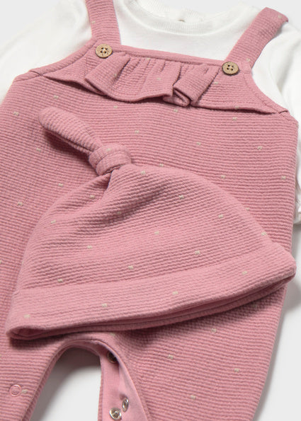 Mayoral Newborn Dungarees With Hat