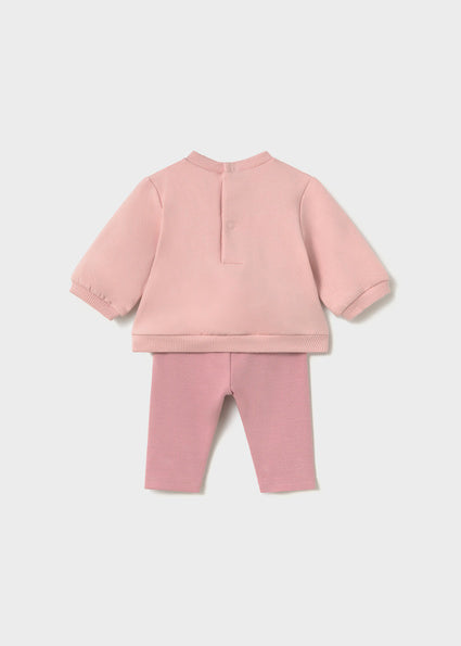Mayoral Baby Girl Dusky Pink 4 Piece Outfit Set