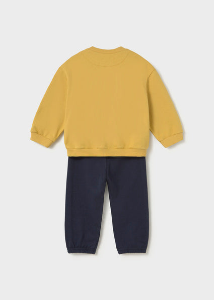 Mayoral Younger Boys Mustard Race Car Tracksuit