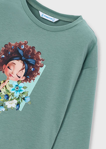Mayoral Girls Long Sleeved T-Shirt