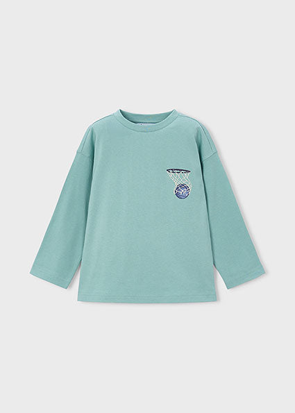 Mayoral Boys Long sleeve T-Shirt with Printed Back